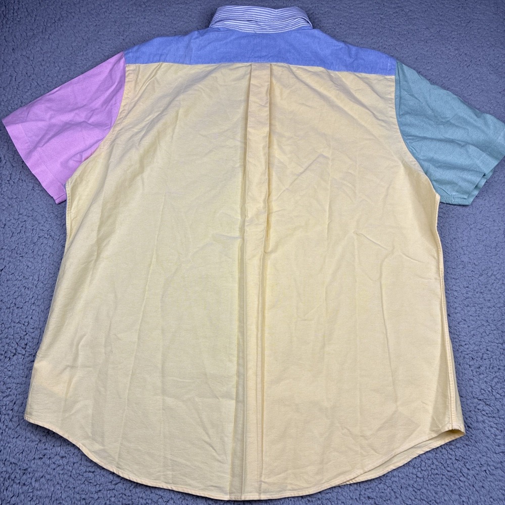 Polo Ralph Lauren Classic Fit Oxford Fun Shirt Men's XL Colorblock Pastel - Picture 7 of 10